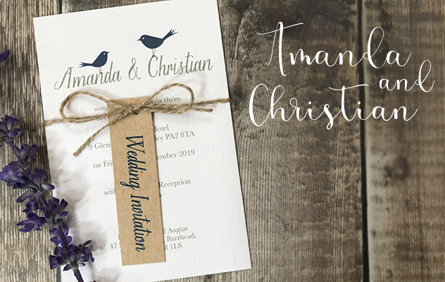 Amanda and Christian's Wedding Invitations