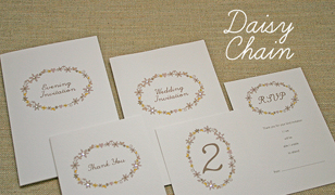 Daisy Chain Wedding Invitations