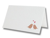 place cards wedding lovebirds