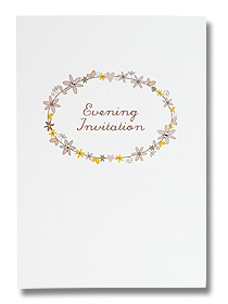 daisy chain evening invitations wedding