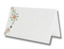 wedding place cards floral circles
