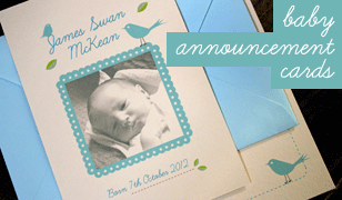 baby announcement cards