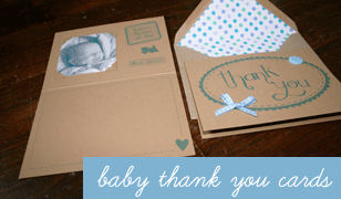 baby thank you cards